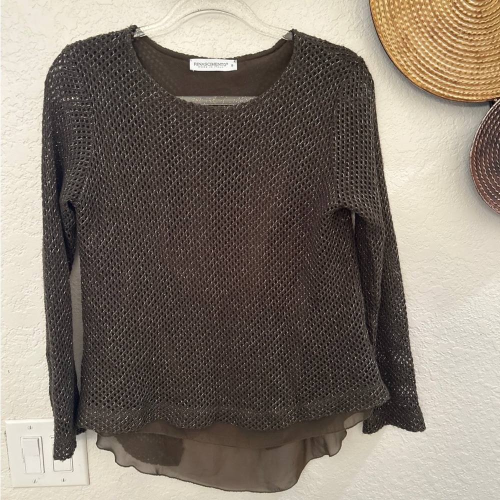 Rinascimento Brown sweater‎ Small